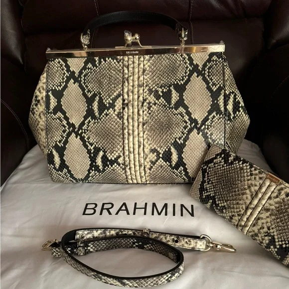 Brahmin Caviar Felix Satchel - Picture 1 of 12